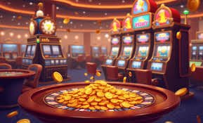 gigahot Slots ကစားနည်း — မြန်မာ ကစားသမား Spin နှိပ်နေသောပုံ Free Spin Bonus